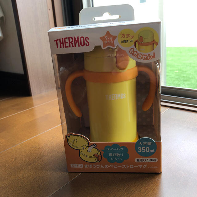 THERMOS(サーモス)のサーモスまほうびんベビーストローマグ キッズ/ベビー/マタニティの授乳/お食事用品(水筒)の商品写真