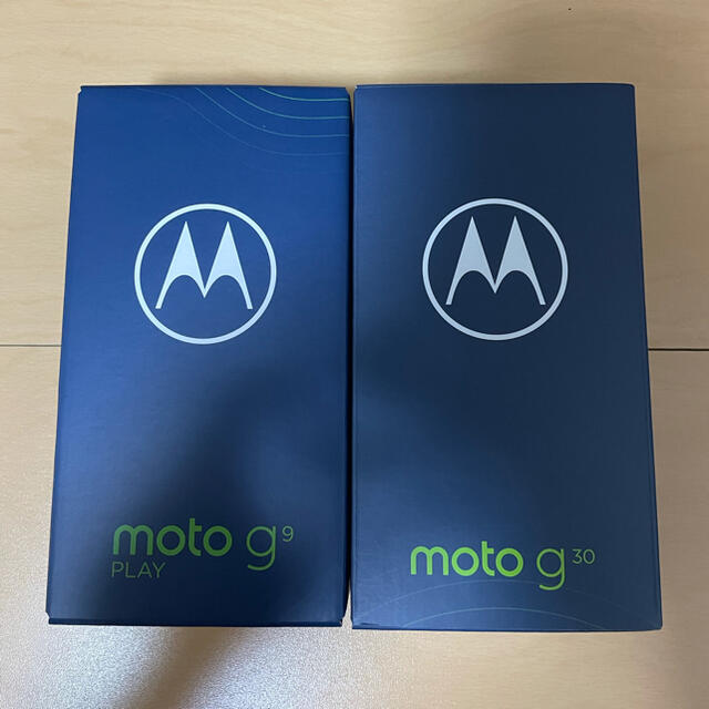 Motorola(モトローラ)の新品未使用moto g30ダークパール moto g9playフォレストグリーン スマホ/家電/カメラのスマートフォン/携帯電話(スマートフォン本体)の商品写真