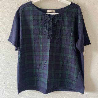 ベルーナ(Belluna)の値下げしました！フリル付きＴシャツ(Tシャツ(半袖/袖なし))