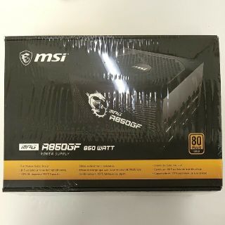 新品未開封 850W 電源ユニット MSI MPG A850GF (PCパーツ)