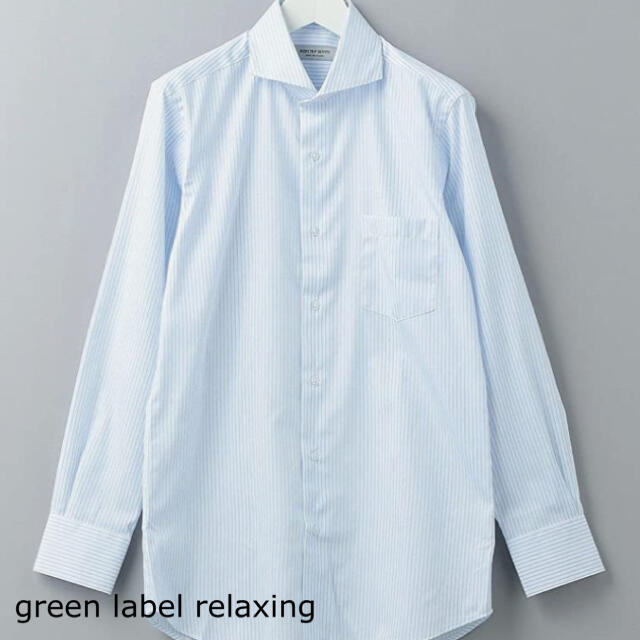 UNITED ARROWS green label relaxing(ユナイテッドアローズグリーンレーベルリラクシング)のWTO T/C ストライプ スリム カッタウェイ 長袖 シャツ メンズのトップス(シャツ)の商品写真