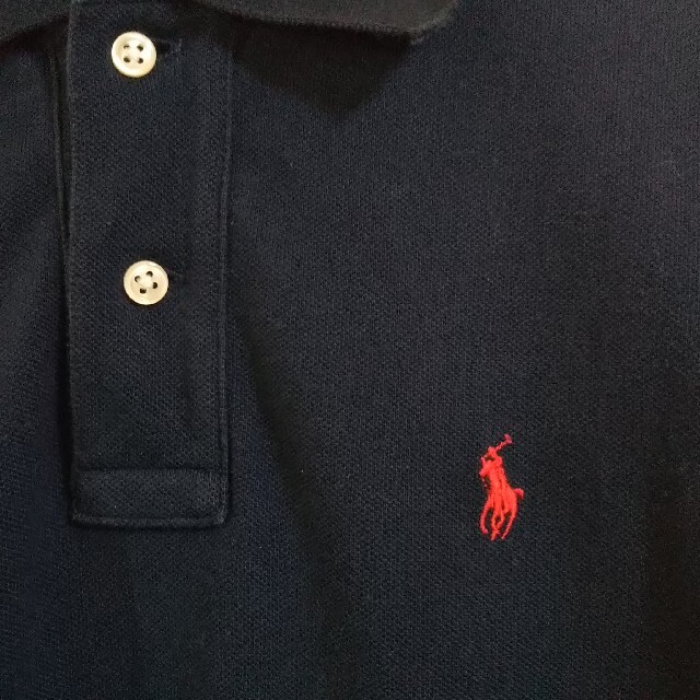 POLO RALPH LAUREN(ポロラルフローレン)の【RALPH LAUREN ラルフローレン】ポニー刺繍ロゴ ポロシャツ ネイビー レディースのトップス(ポロシャツ)の商品写真