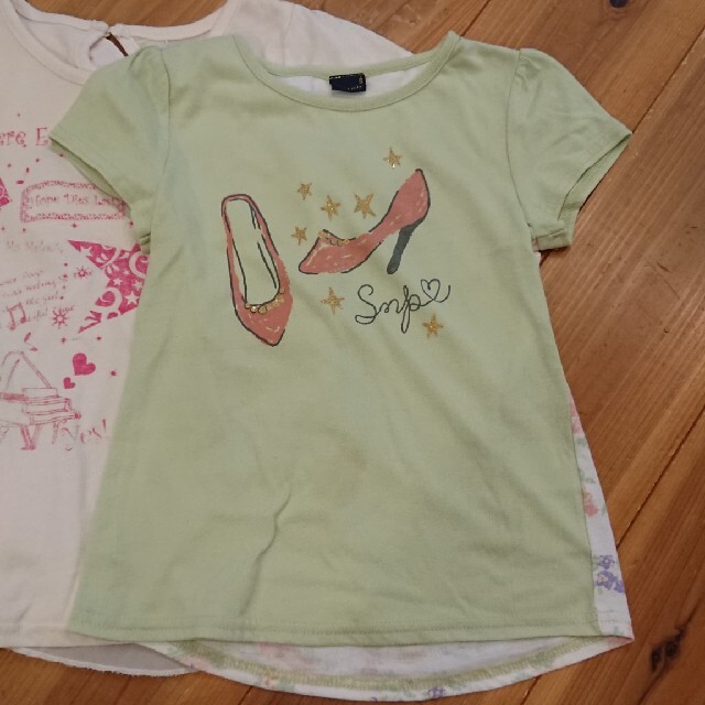 120cm 女の子 半袖 Tシャツ 5枚セット キッズ/ベビー/マタニティのキッズ服女の子用(90cm~)(Tシャツ/カットソー)の商品写真