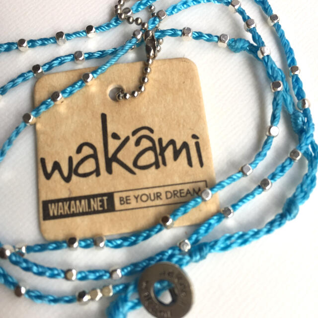 wakami(ワカミ)のwakami☆ ブレスレット《Blue&Silver》 レディースのアクセサリー(ブレスレット/バングル)の商品写真