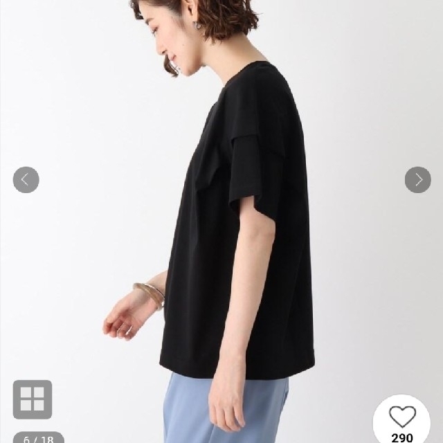 OPAQUE.CLIP(オペークドットクリップ)の新品！♥️OPAQUE.CLIP♥️ﾀﾂｸﾃﾞｻﾞｲﾝｽﾘｰﾌﾞｶｯﾄｿｰ。Ｓ。 レディースのトップス(カットソー(半袖/袖なし))の商品写真