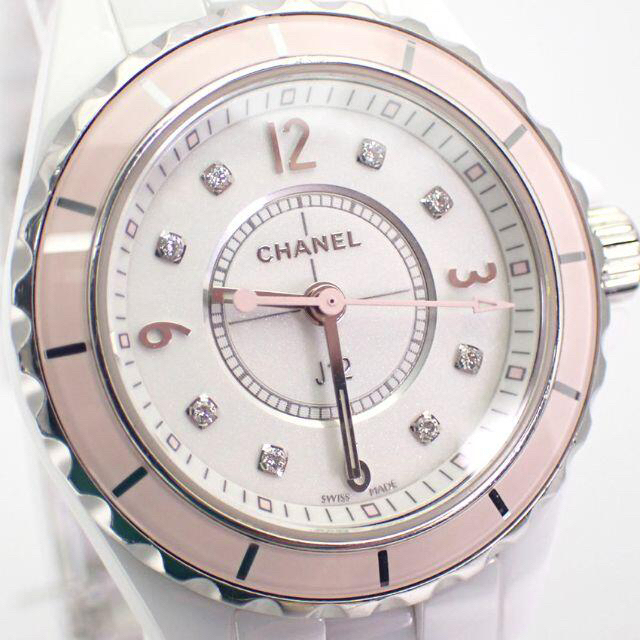 CHANEL(シャネル)のシャネル Ｈ4467 J12 ダイヤモンド 全世界1200本限定[g488-6 レディースのファッション小物(腕時計)の商品写真