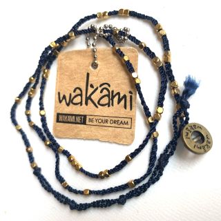 ワカミ(wakami)のwakami☆ ブレスレット《Navy&Gold》(ブレスレット)