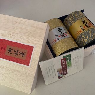 高級茶葉*松北園*宇治玉露・煎茶*桐箱入り(茶)