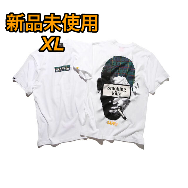 Lサイズ SAPEur × FR2 コラボ FR2DOKO？ Tシャツ