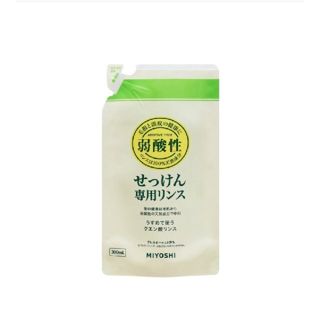 無添加 せっけんシャンプーリフィル 300ml コスメ/美容のヘアケア/スタイリング(シャンプー)の商品写真