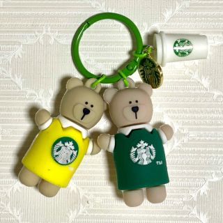 スターバックスコーヒー(Starbucks Coffee)のベアリスタ　キーホルダー　スターバックス　イエロー(キーホルダー)