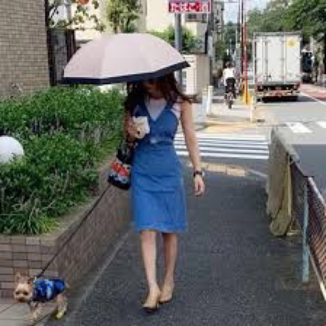神崎恵さん着ステラマッカートニーstella mccartneyデニムワンピース