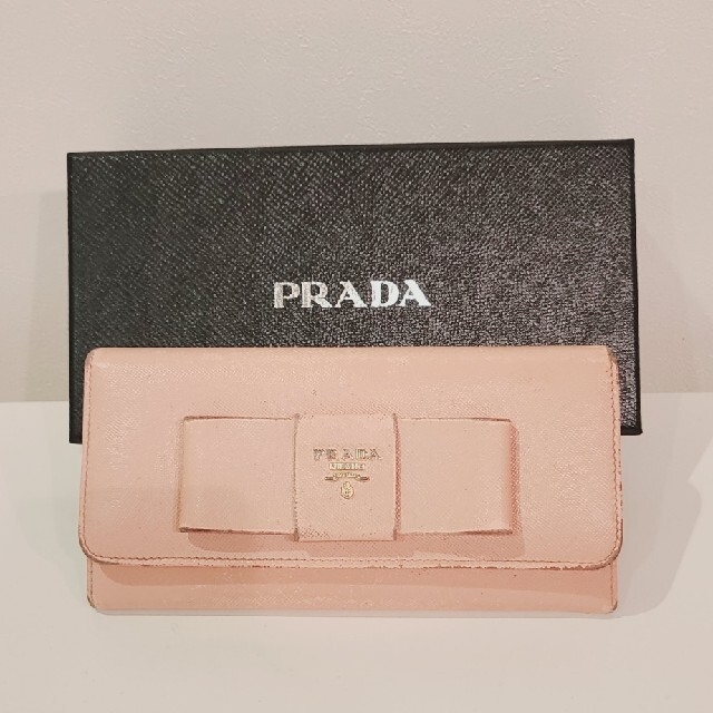PRADA(プラダ)のPRADA リボンタイ 長財布 レディースのファッション小物(財布)の商品写真