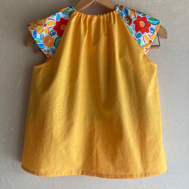 スモック　ビタミンカラー　イエロー キッズ/ベビー/マタニティのキッズ服女の子用(90cm~)(その他)の商品写真