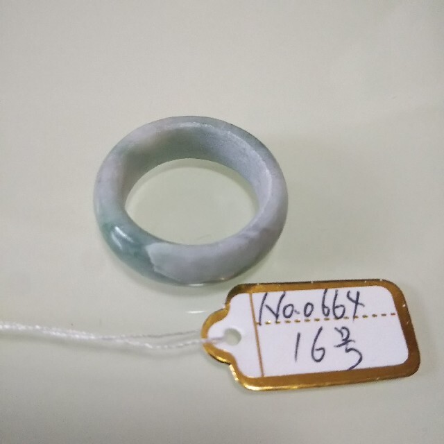 No.0809 硬玉翡翠の指輪 ◆ 糸魚川 コン沢産 緑 ◆ 天然石