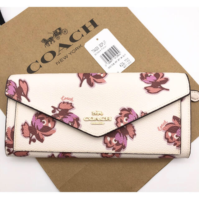 COACH   COACH訳あり新品完売品！花柄！フローラル！長財布