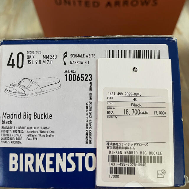 BIRKENSTOCK(ビルケンシュトック)のビルケンシュトック　Madrid Ｂig Ｂuckle 新品未使用 メンズの靴/シューズ(サンダル)の商品写真