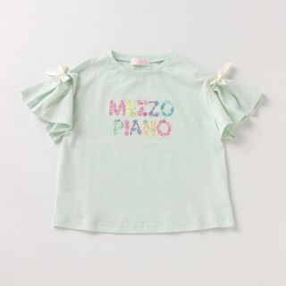 メゾピアノジュニア(mezzo piano junior)のメゾピアノ新品新作タグ付きフルーツロゴフレア袖Tシャツ130(Tシャツ/カットソー)