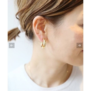 ドゥーズィエムクラス(DEUXIEME CLASSE)の【LAVER/ラバー】 HOOP BIG ピアス （GOLD）(ピアス)