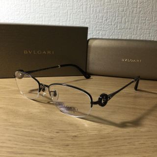 ブルガリ(BVLGARI)の正規新品　ブルガリ  メガネ　チタン　スワロ　ブラウン(サングラス/メガネ)