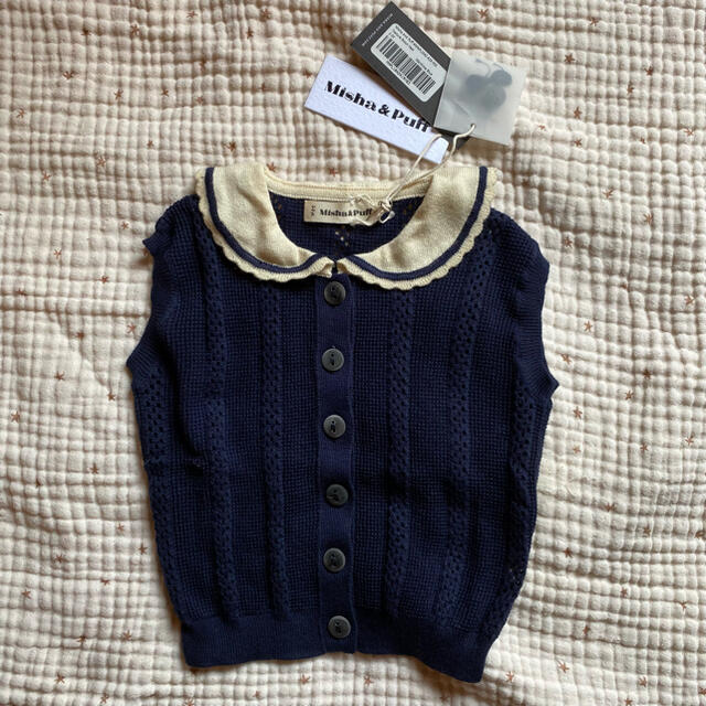 Misha & Puff Texture Scout Vest [新品] キッズ/ベビー/マタニティのキッズ服女の子用(90cm~)(ニット)の商品写真