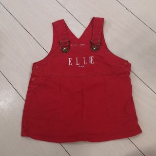 エル(ELLE)のサロペットスカート90cm(スカート)