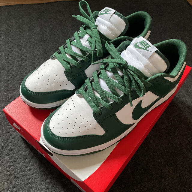 靴/シューズNIKE DUNK LOW TEAM GREEN 28 チームグリーン