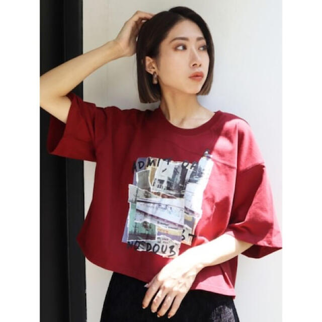 EMODA(エモダ)のEMODA ランダムステッチ Tシャツ レディースのトップス(Tシャツ(半袖/袖なし))の商品写真