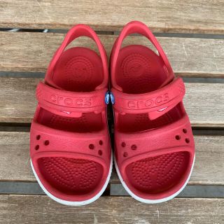 クロックス(crocs)のcrocs クロックス キッズサンダル 15cm レッド(サンダル)