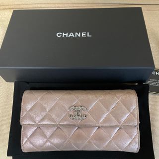 シャネル(CHANEL)の♡シャネル 長財布♡ マトラッセ メタリックピンク(財布)