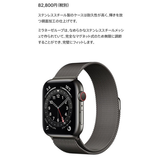 AppleWatch SE 40mm GPS+CellularモデルBlack