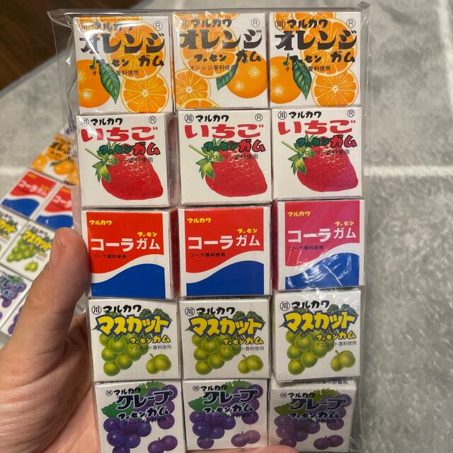 マルカワ　フーセンガム　コーラ　グレープ　マスカット　いちご　オレンジ　セット 食品/飲料/酒の食品(菓子/デザート)の商品写真