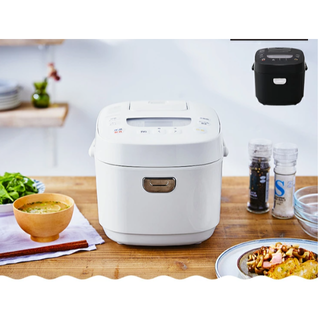 【大人気】炊飯器 5.5合 銘柄炊き タイマー付き ホワイト(炊飯器)