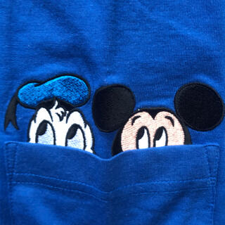 ディズニー(Disney)のミッキーマウス & ドナルドダック Tシャツ／ブルー系／ディズニー(Tシャツ/カットソー(半袖/袖なし))