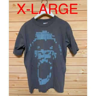 エクストララージ(XLARGE)のX-LARGE Tシャツ　M 灰色　ドットゴリラ　エクストララージ(Tシャツ/カットソー(半袖/袖なし))