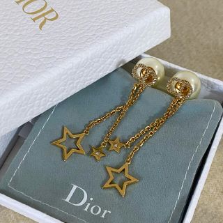 クリスチャンディオール(Christian Dior)のまるこ様専用  クリスチャンディオール トライバル ピアス パール チェーン(ピアス)