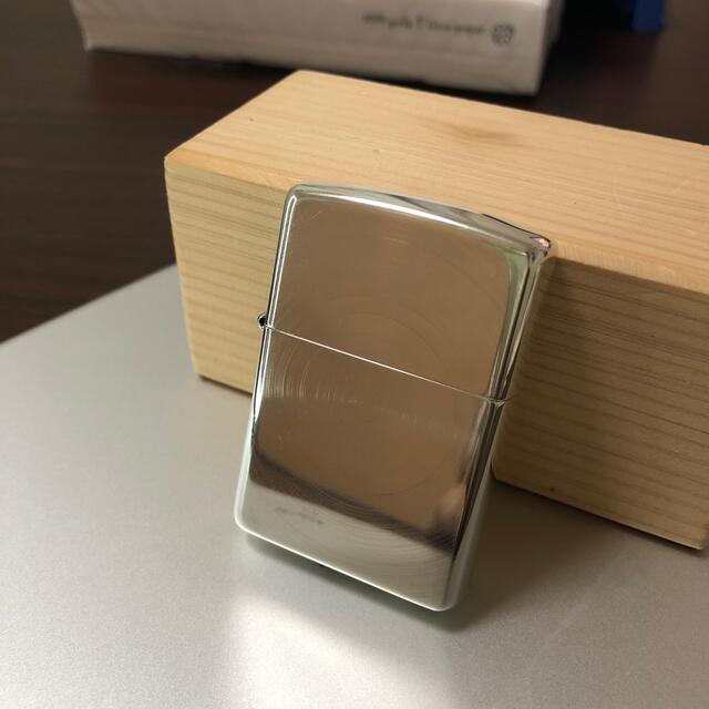 [美品] ZIPPO ジッポライター 純銀 スピン加工 STERLING