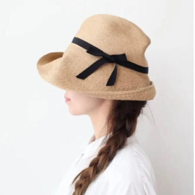 YAECA(ヤエカ)のマチュアーハ　ボックスハット レディースの帽子(麦わら帽子/ストローハット)の商品写真