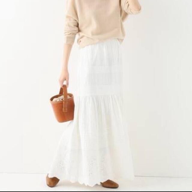 IENA(イエナ)のIENA sese コットンレーススカート美品 レディースのスカート(ロングスカート)の商品写真