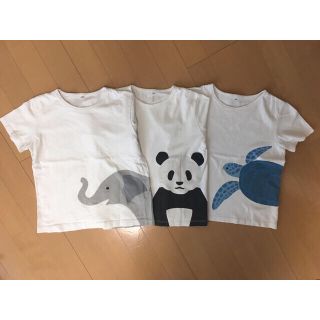 ムジルシリョウヒン(MUJI (無印良品))のMUJI（無印良品）130cm、140cm  Tシャツ4枚セット(Tシャツ/カットソー)