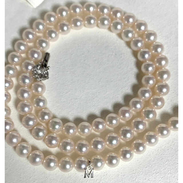 MIKIMOTO(ミキモト)の【ご専用】現行ミキモトロングパールネックレス7.5-8mm63cmk18 レディースのアクセサリー(ネックレス)の商品写真