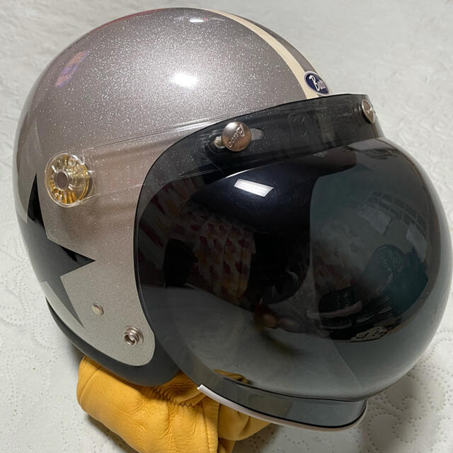 ブコ シールド付ヘルメット 廃盤トイズマッコイ BUCO 70インターナショナル エクストラシールド クリア