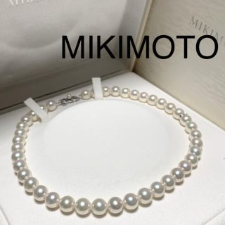 ミキモト(MIKIMOTO)の珍しい大玉‼️MIKIMOTOミキモト9-9.5mm k18 約40cm(ネックレス)