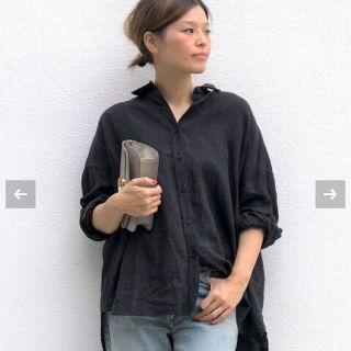 Deuxieme class  WIDE LINEN シャツ