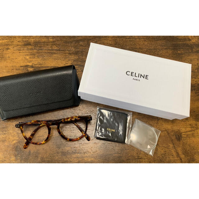 celine(セリーヌ)のCELINE セリーヌ アジアンフィット メガネ べっこう サングラス レディースのファッション小物(サングラス/メガネ)の商品写真