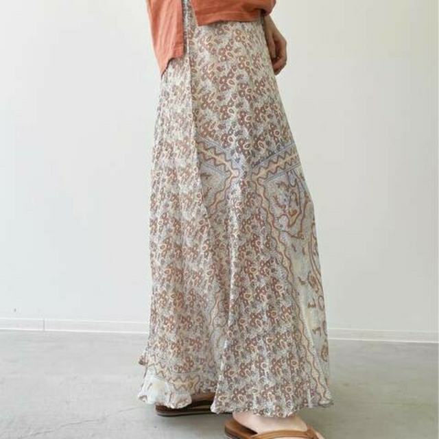 【BLUE BOHEME/ブルー ボヘム】Silk Long Skirt