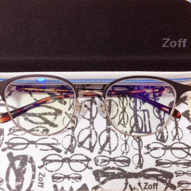 Zoff(ゾフ)のzoff PC用メガネ 度入り レディースのファッション小物(サングラス/メガネ)の商品写真