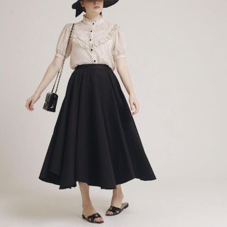 【数回着用】epine  volume design flare skirt (ロングスカート)