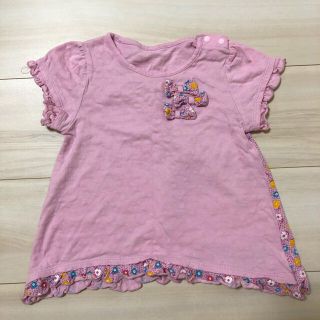 ベルメゾン(ベルメゾン)のベルメゾン  リボン付き花柄カットソー　90(Tシャツ/カットソー)