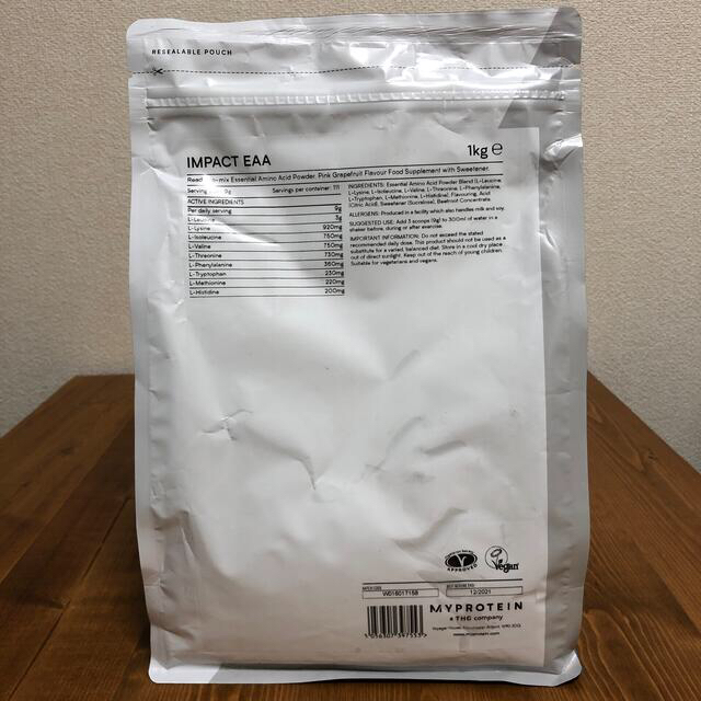 MYPROTEIN(マイプロテイン)のMY PROTEIN EAA 1kg (Pink Grapefruit) 食品/飲料/酒の健康食品(プロテイン)の商品写真